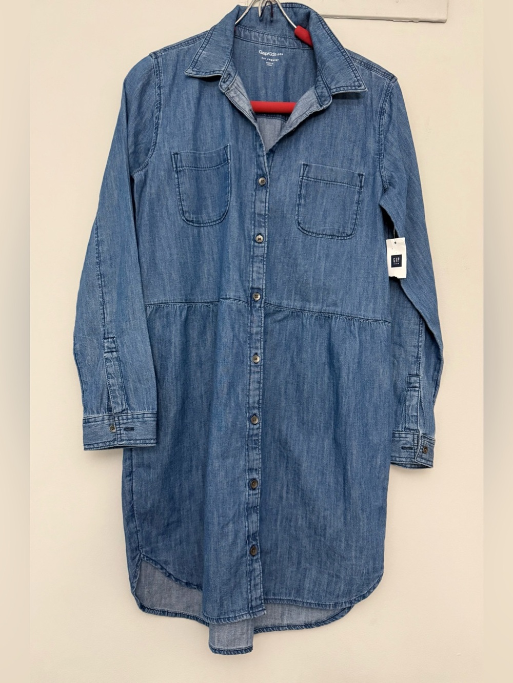 GAP Kids Denim Button-Front Shirt Dress Youth XXL